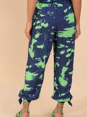 Women's Plus Painting Print High Rise Jogger Trousers