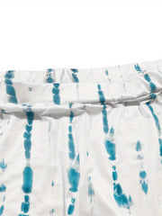  Tie Dye Stripe Print Skinny Leggings