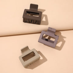 3pcs Hair Claw Clips Square Claw Clips For Women Girls
