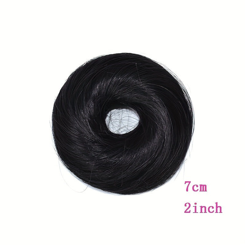 Synthetic Hair Bun Elastic Hairpieces for Women Updo Chignon Ponytail Extensions