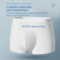 5pcs Disposable Men's Underwear for Travel Camping Emergency