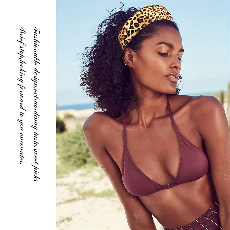 Leopard Prints Headband Y2K Style Hair Accessories