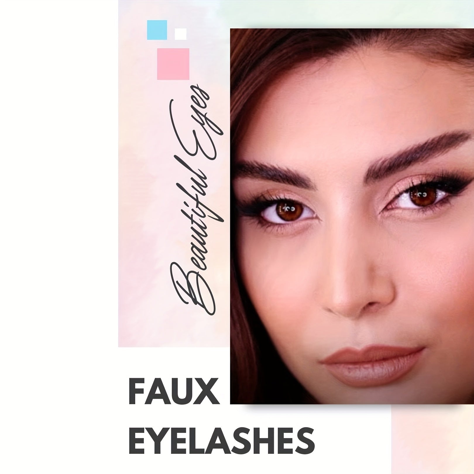 Cat Eye Lashes 5 Pairs Lengthening Curling Fluffy False Eyelashes