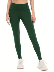 High Elastic Sports Pants Butt Lifting Running Yoga Leggings With Pocket