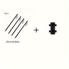Adjustable Canopy Pole Holder Ground Nail Stand 8pcs