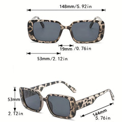 Y2K Rectangle Sunglasses For Women Men Hiphop UV400