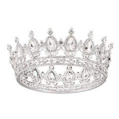 Crystal Queen Crown Rhinestone Wedding Tiara Headband Princess Crown