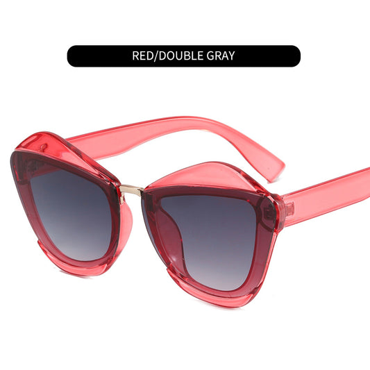 Polygonal Sunglasses Vintage Oversized Square Sunglasses for Women