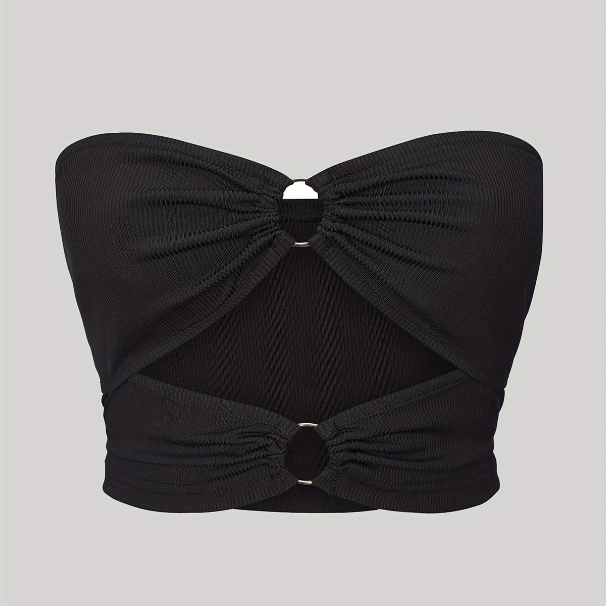 Pleated Bandeau Tube Top for Summer