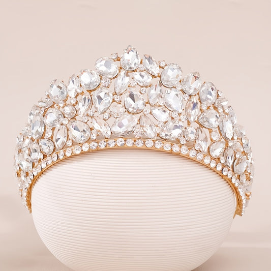 Rhinestone Crown Headband Queen Style Hair Band Hair Accessories