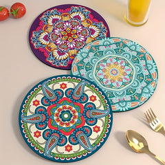 6pcs Heat Insulating Tea Mats Anti-Scalding Plate Mat Waterproof Table Mat