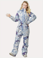Women's Waterproof Snow Jumpsuit Winter Ski Suit