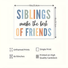 Siblings Sign Playroom Wall Decor Siblings Make The Friends Nursery Wall Art
