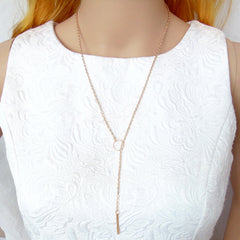 Metal Stick Pendant Necklace
