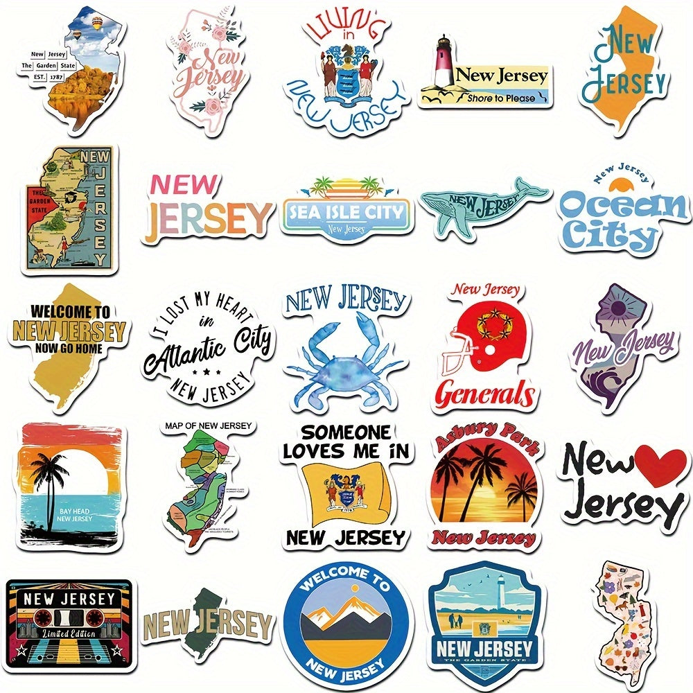 50pcs English Graffiti Stickers for Guitar Skateboard Laptop DIY Stickers