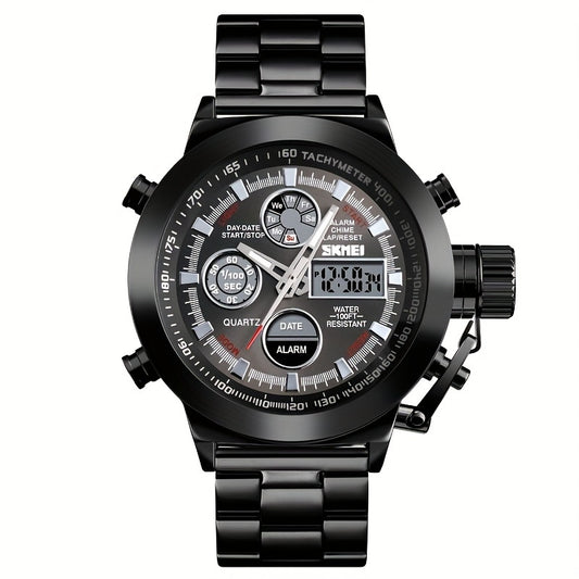 Waterproof Military Sports Watch Stainless Steel