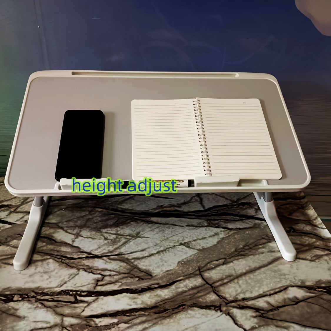 Adjustable Learning Table With Aluminum Legs Stable Sled Legs