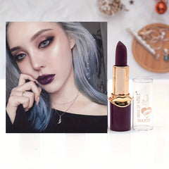 Matte Brightening Lipstick Non Fading Non Smudge Retro Red Dark Moisturizing