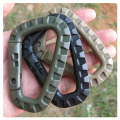 3pcs Plastic Steel Link D Ring for Outdoor Activities