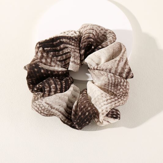 Snake Print Large Boho Oversize Scrunchie Colorful Women Hair Accessory