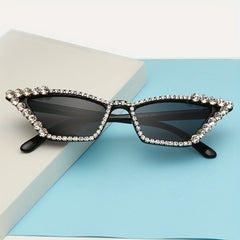 Rhinestone Cat Eye Sunglasses for Women UV400