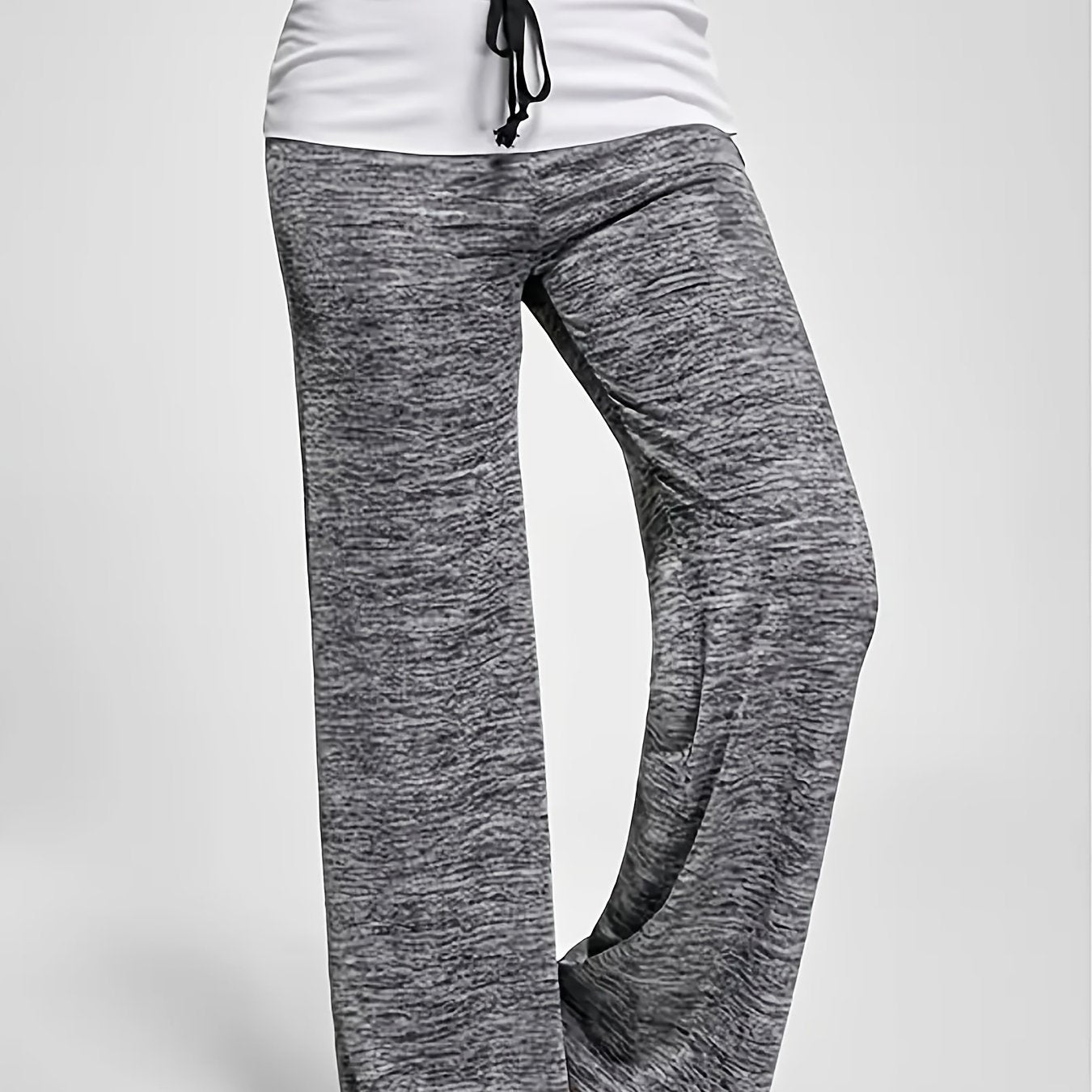  Casual Pants Women's Plus Colorblock Drawstring Loose Fit Pants