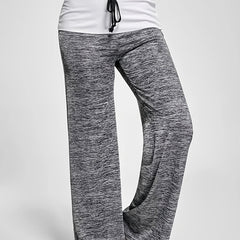  Casual Pants Women's Plus Colorblock Drawstring Loose Fit Pants