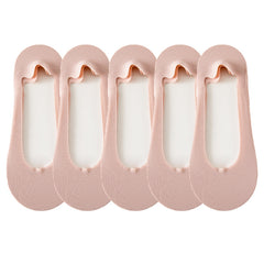 5 Pairs Women's Low Cut Ankle Socks Soft & Lightweight Solid Color