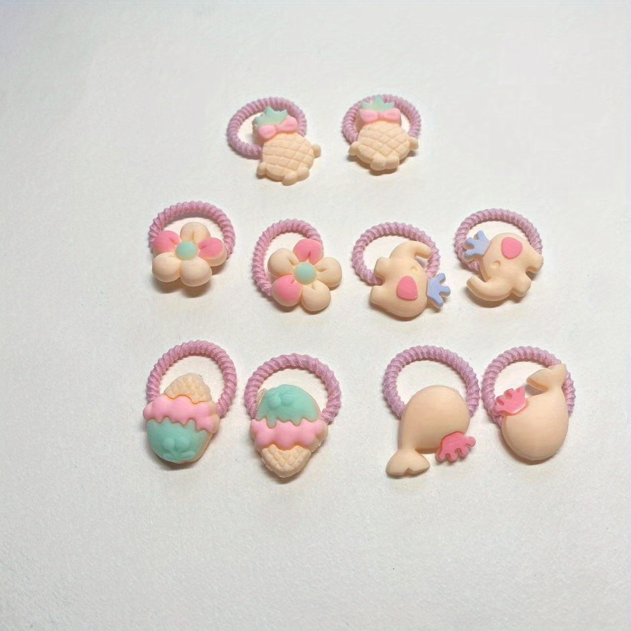 10pcs Baby Girls Hair Tie Ponytail Holders Hair Accessories