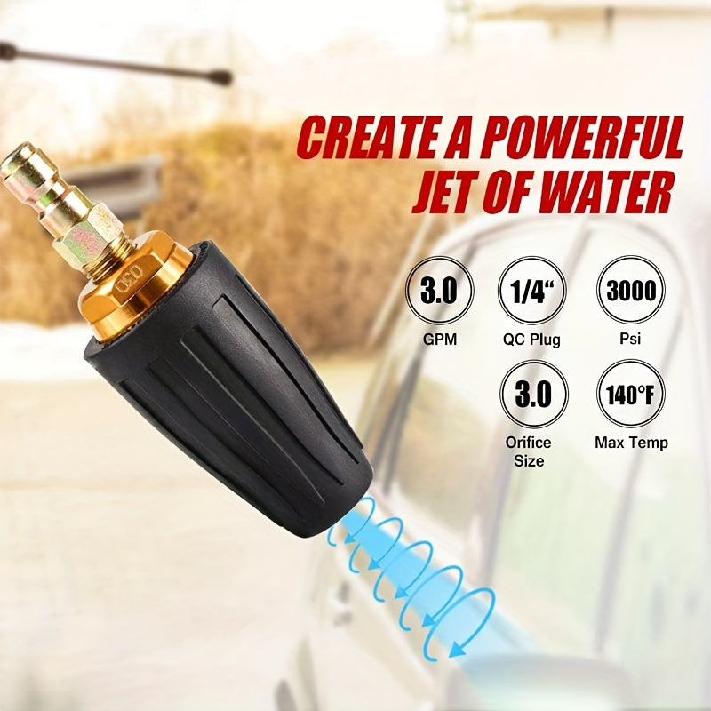 High Pressure Washer Rotating Turbo Nozzle Quick Connection Spray Washer