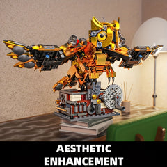 606pcs Owl Building Blocks Toy Mechanical Turnable Puzzle ABS Set