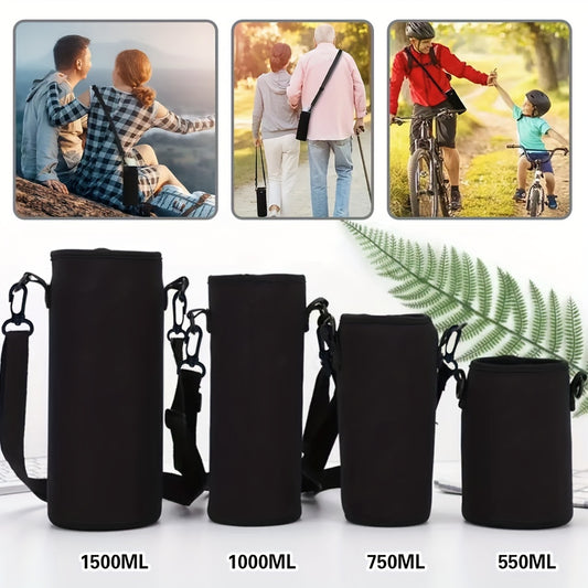 Insulated Water Cup Sleeve Portable Bag Adjustable Straps