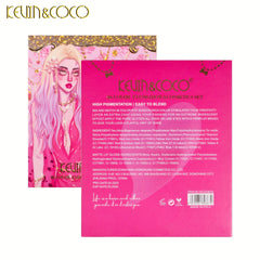 46 Pc Eyeshadow Palette Matte Bright Earth Velvet Lip Glaze Shimmer Highlighter