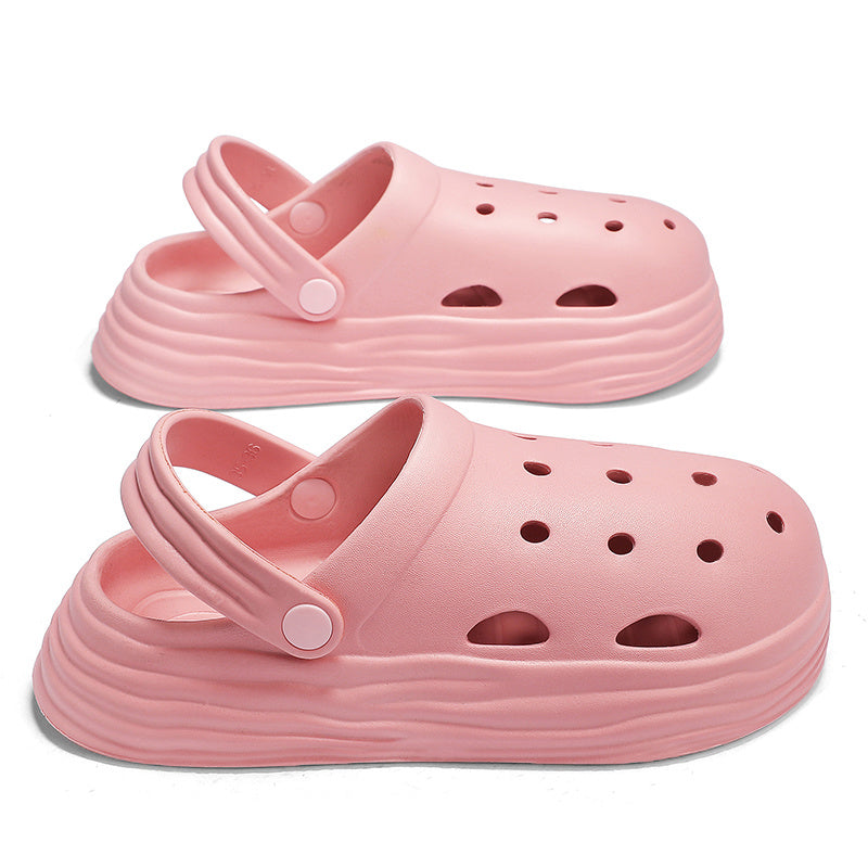 Women's Platform Clogs Lightweight Solid Casual Shoes