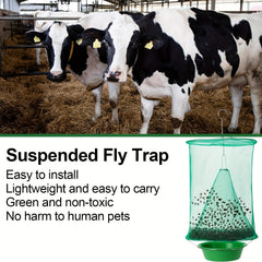 Outdoor Hanging Stable Fly Trap Horse Fly Traps Reusable Fly Killer Cage
