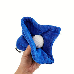 Golf Ball Cleaner Towel With Clips Golf Club Supplies