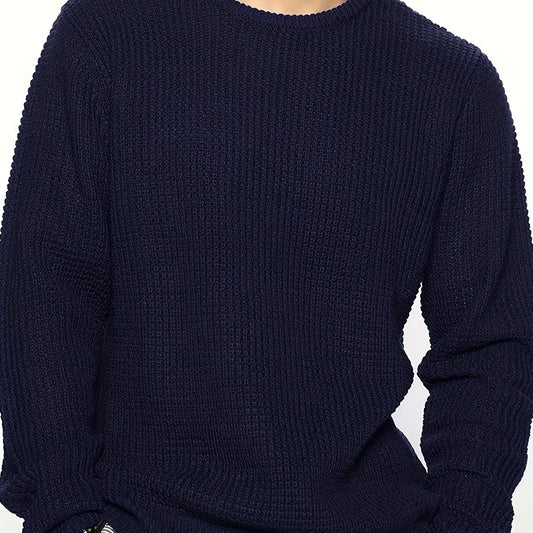 Men's Crew Neck Knitted Sweater
