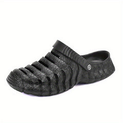 Men's Solid Slip On Platform Clogs Anti skid Beach Shoes