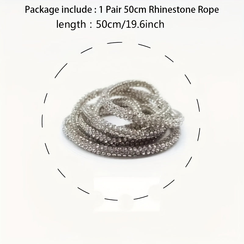 Rhinestone Rope Shoe Decoration - Sparkle Bling Shoe Laces