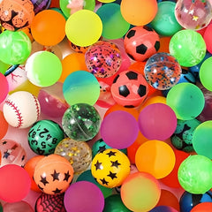 10pcs 25mm Bounce Ball Float Bouncy Ball Jump Ball Colorful Playground