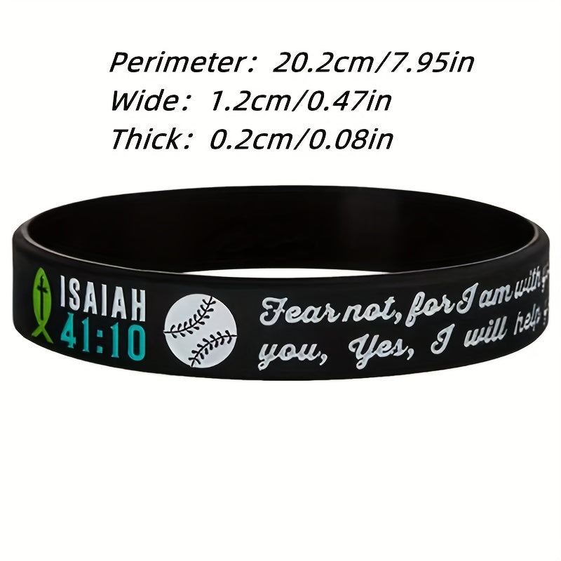 Christian Bible Verse Silicone Bracelet Wristband