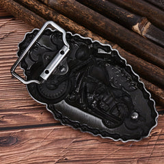 Motorcycle Denim Alloy Belt Buckle Vintage Style