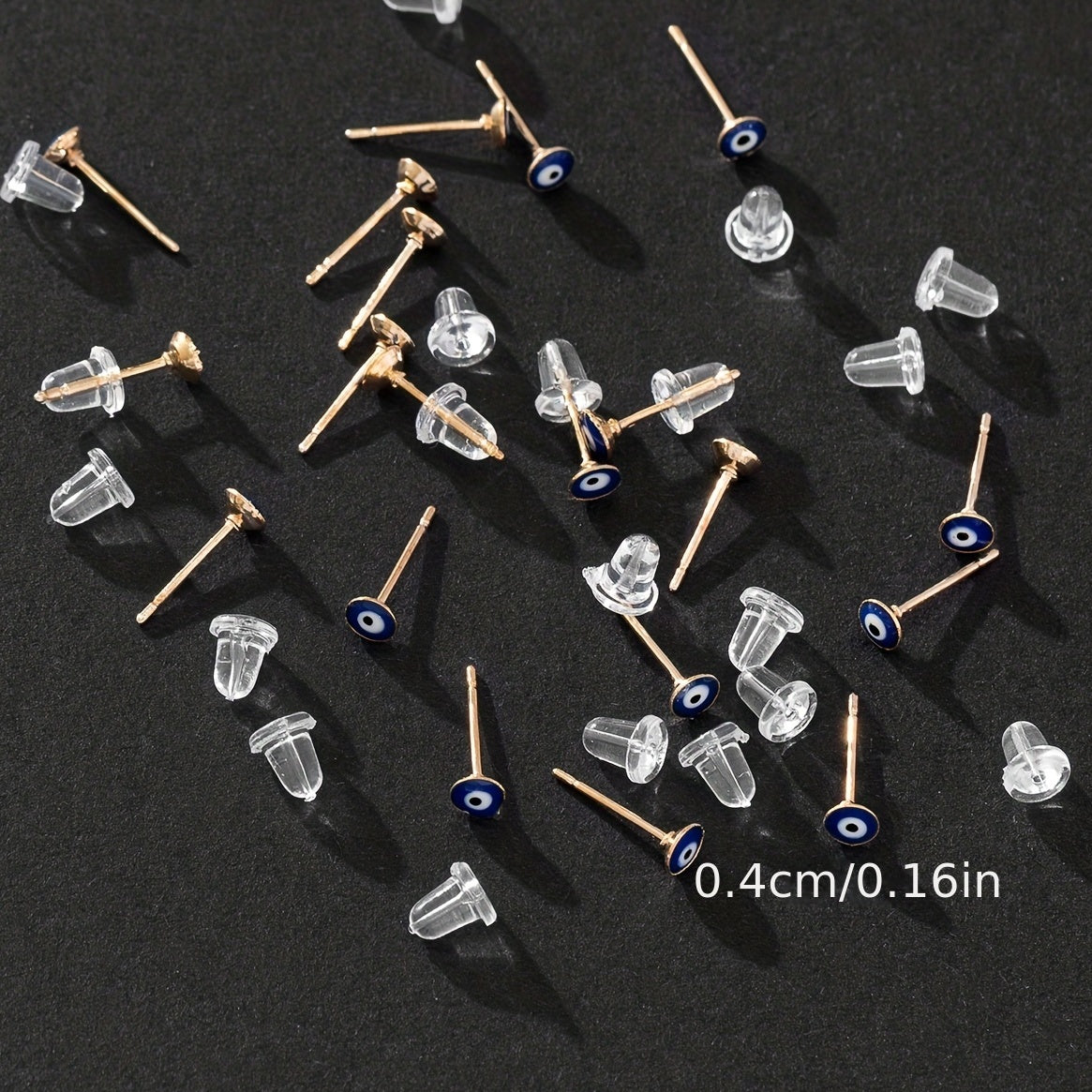 Men's Demon Eye Stud Earrings Set