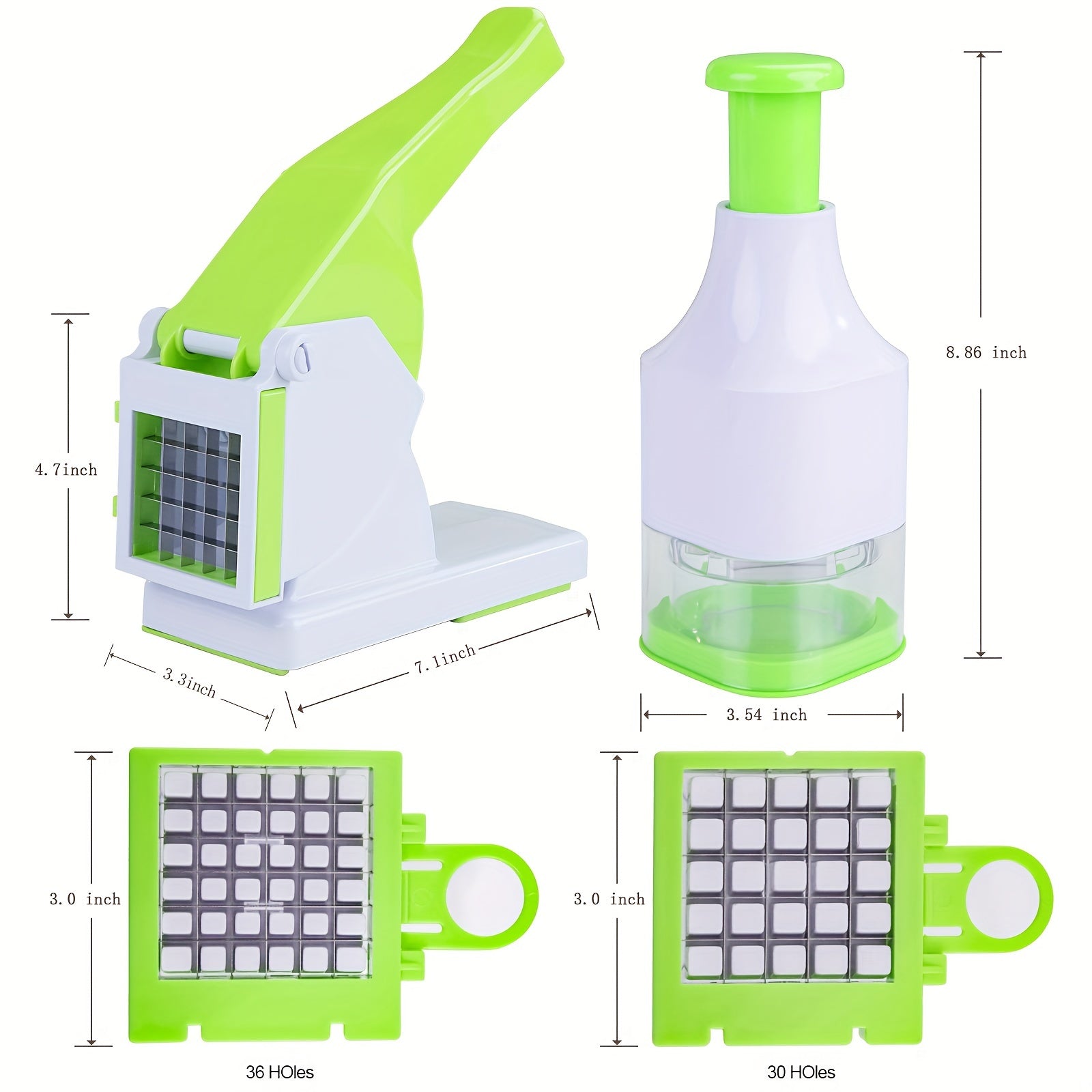 Manual French Fry Cutter & Vegetable Chopper