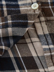 Plaid Print Button Up Long Sleeve Blouse Plus Size