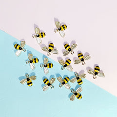 15pcs Alloy Bee DIY Jewelry Accessories Ornaments