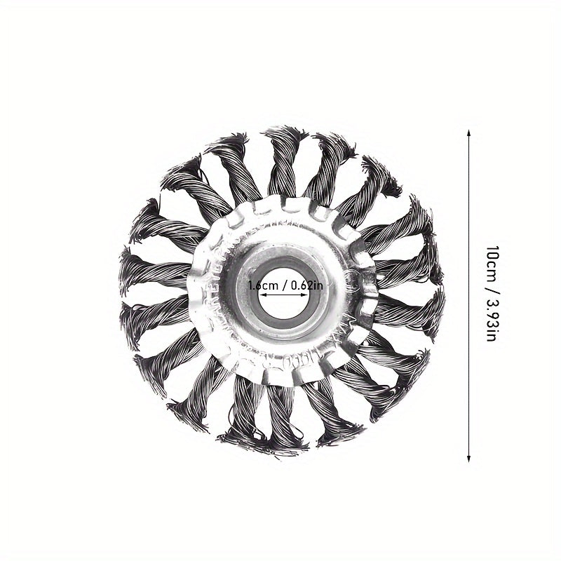 Wire Wheel Brush Twist Knotted Carbon Steel Wire Wheel for Angle Grinder