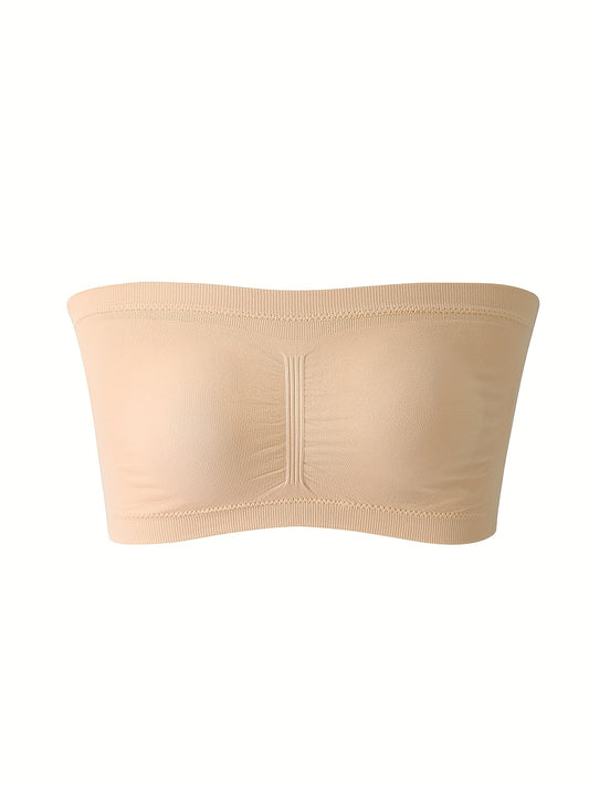  Seamless Bandeau Tube Bra Anti slip High Stretch 1XL-6XL
