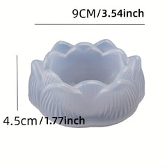 Lotus Gypsum Flowerpot Mould for DIY Candle Pot Making