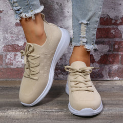 Women's Casual Flying Woven Sneakers Breathable Running Shoes